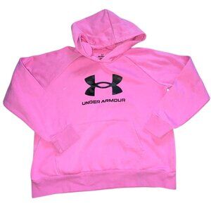 Under Armour Girls Pullover Hoodie-Pink-XL-GUC